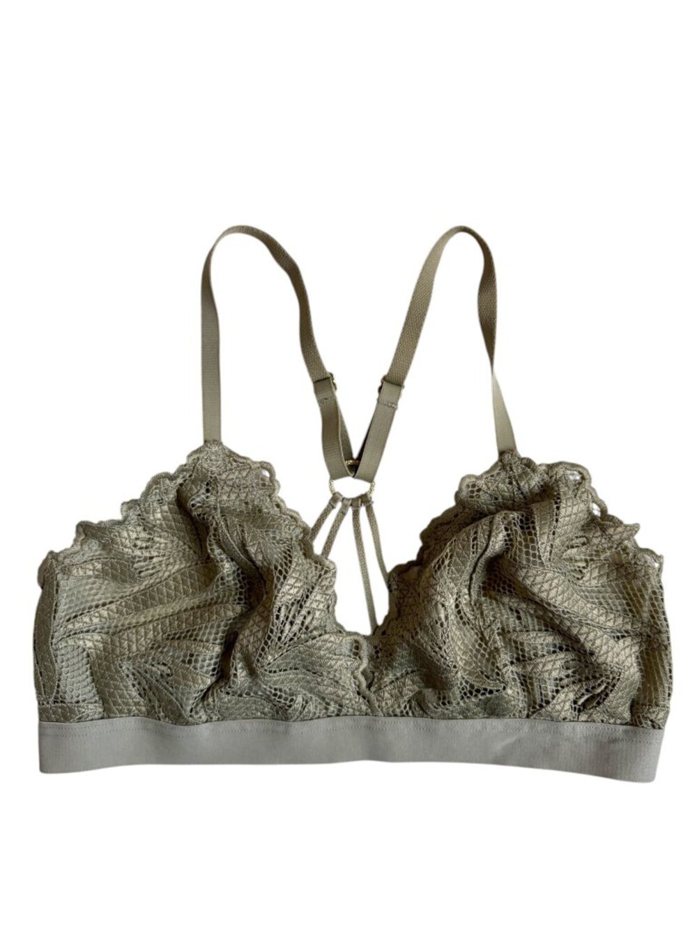 aerie Lace Bralette (Sage Green) - Small
